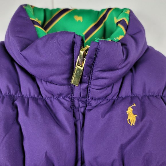 Ralph Lauren Down Reversible Puffer Vest Size 5 - Picture 6 of 15